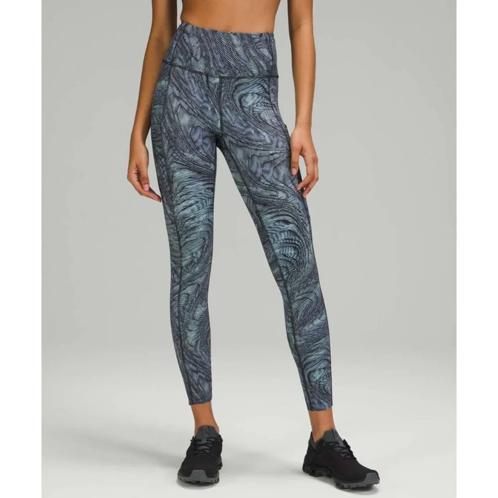 Lululemon Fast and Free Nulux Athletic Running Leggings Tights Women's Sz 4 - Picture 3 of 10